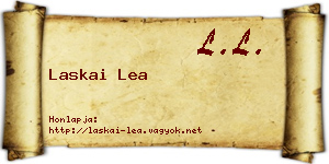 Laskai Lea névjegykártya